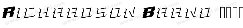 Richardson Brand字体转换